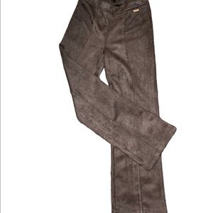 MARC NEW YORK (ANDREW MARC) LIGHTWEIGHT FAUX LEATHER SUEDE SLACKS  - SIZE SMALL